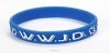 Productafbeelding Armbandje blauw WWJD duif Silicone