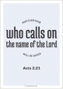 Productafbeelding Kaart who calls on the Lord