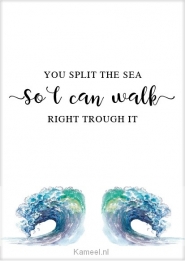 Productafbeelding Kaart you split the sea so I can walk